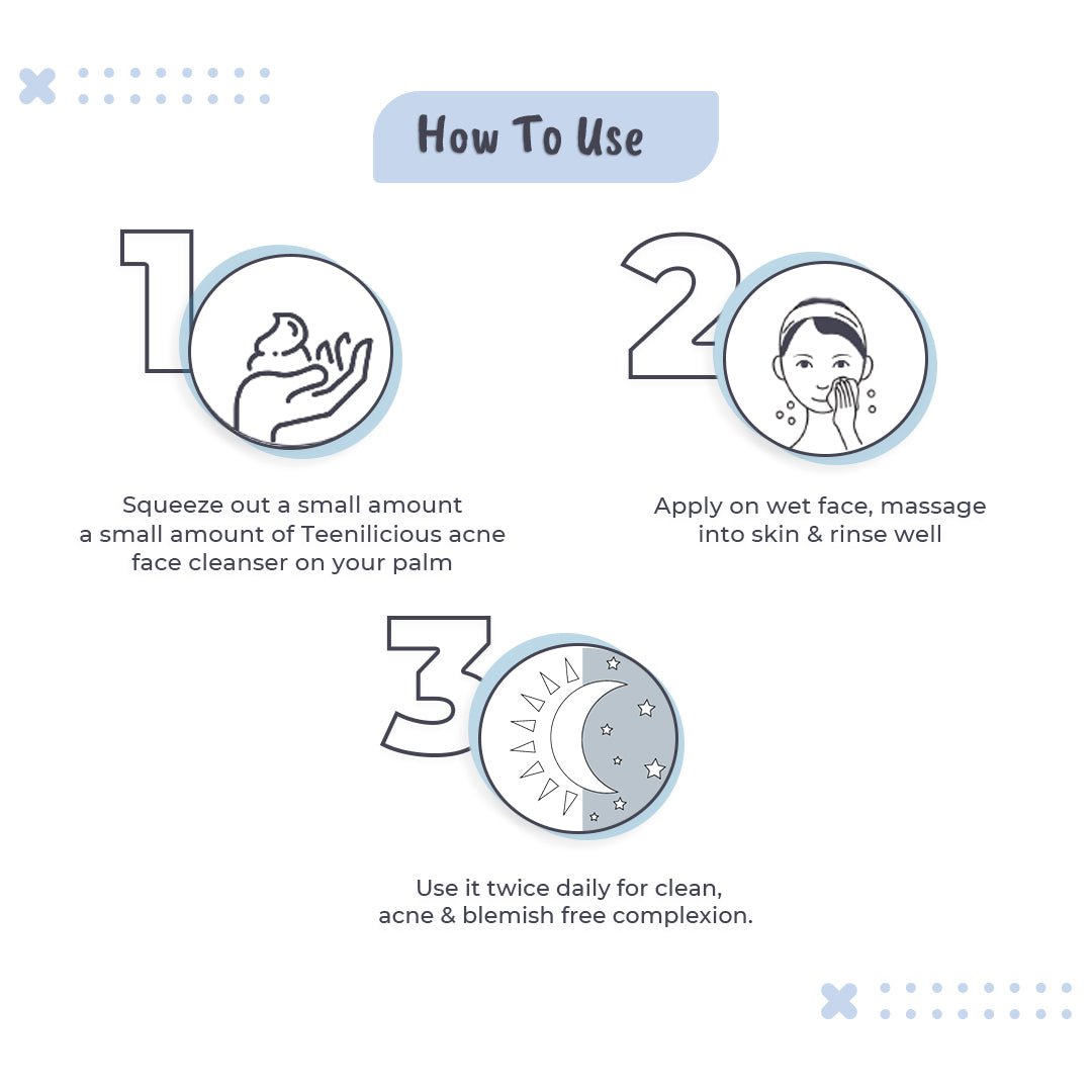 Fixderma Teenilicious Acne Face Cleanser With Benzoyl Peroxide - For Inflamed Acne