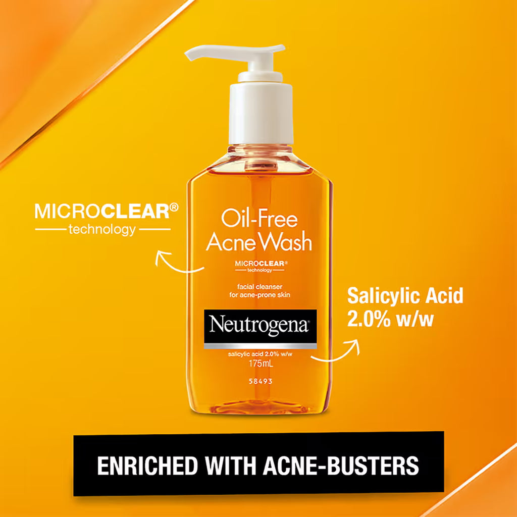 Neutrogena Oil-Free Acne Wash 175ml