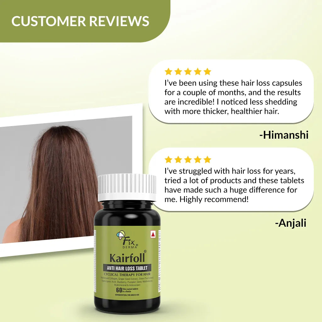 Fixderma Kairfoll Anti Hair Loss Tablet