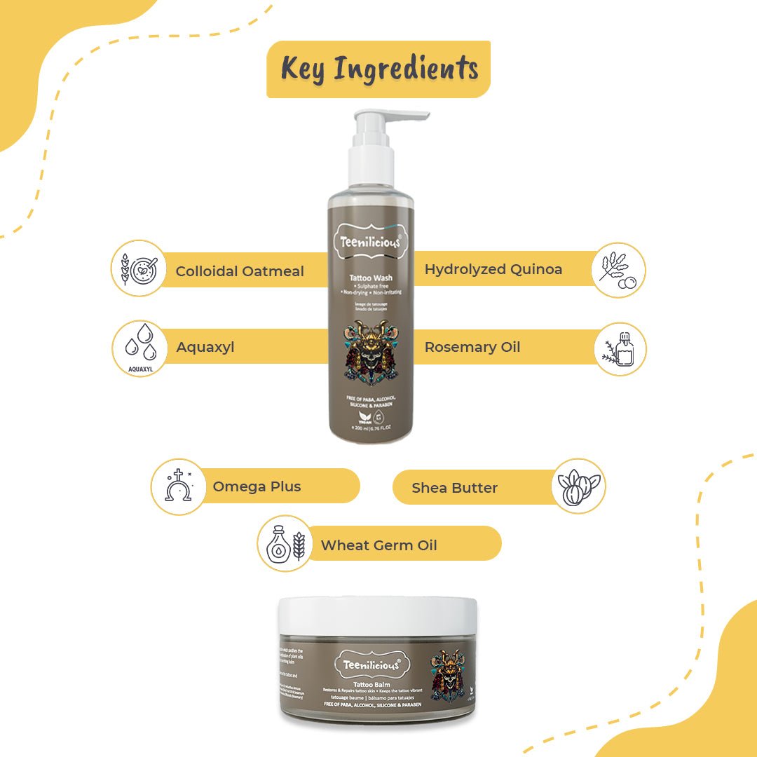 Fixderma Teenilicious Tattoo Care Kit - Tattoo Aftercare For Old & New Tattoos