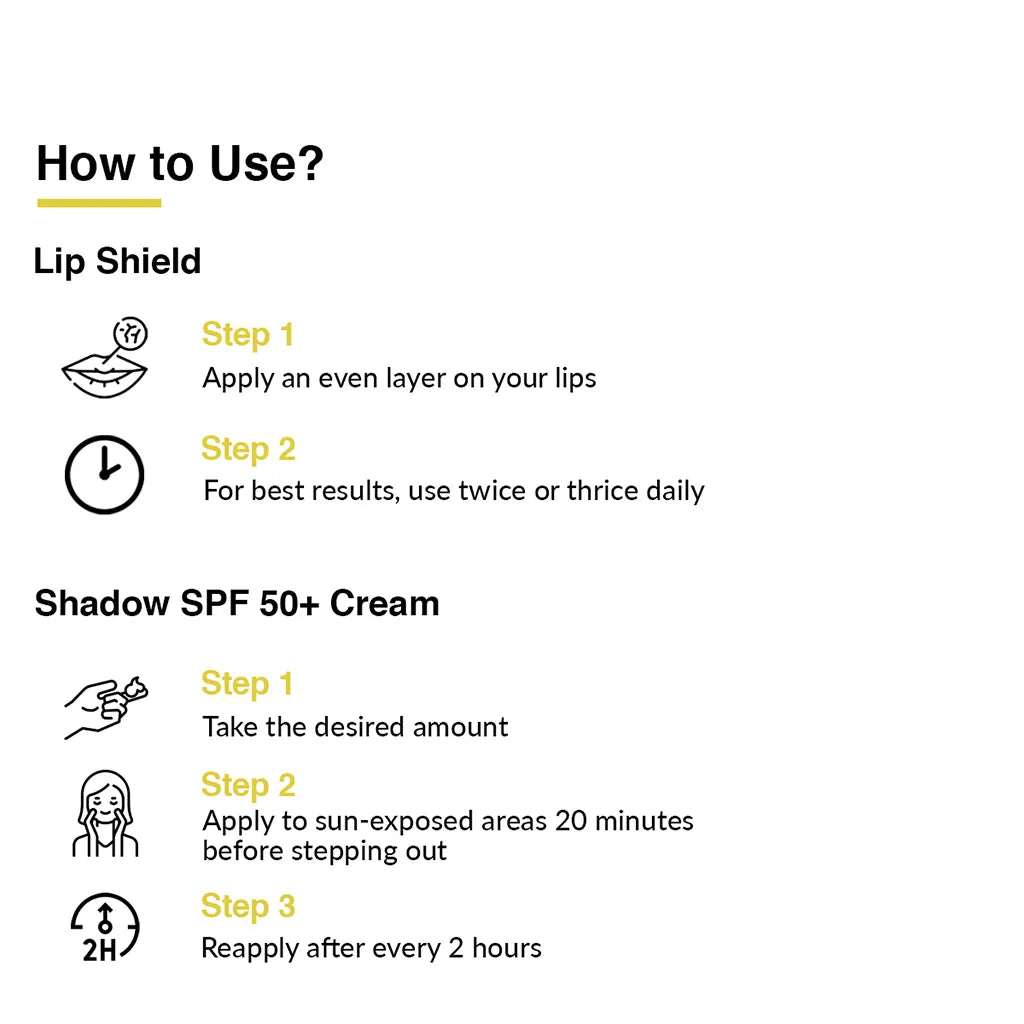 Fixderma Shadow Lip Shield SPF 50 + Shadow SPF 50 Cream