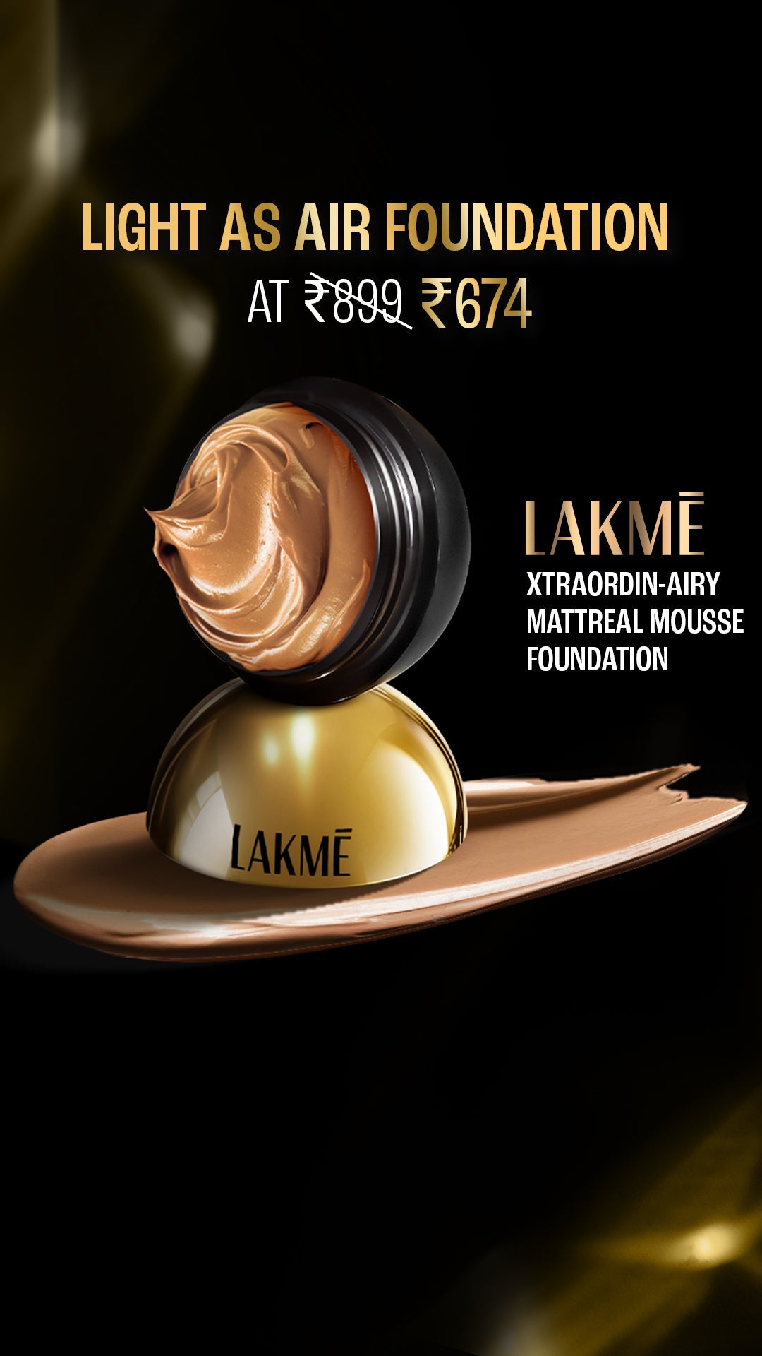 Lakmē Xtraordin-airy Mattereal Mousse Foundation