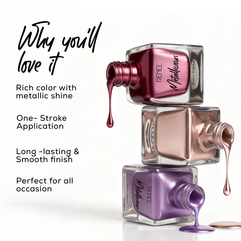 RENEE Metallicious Nail Paint 10ml