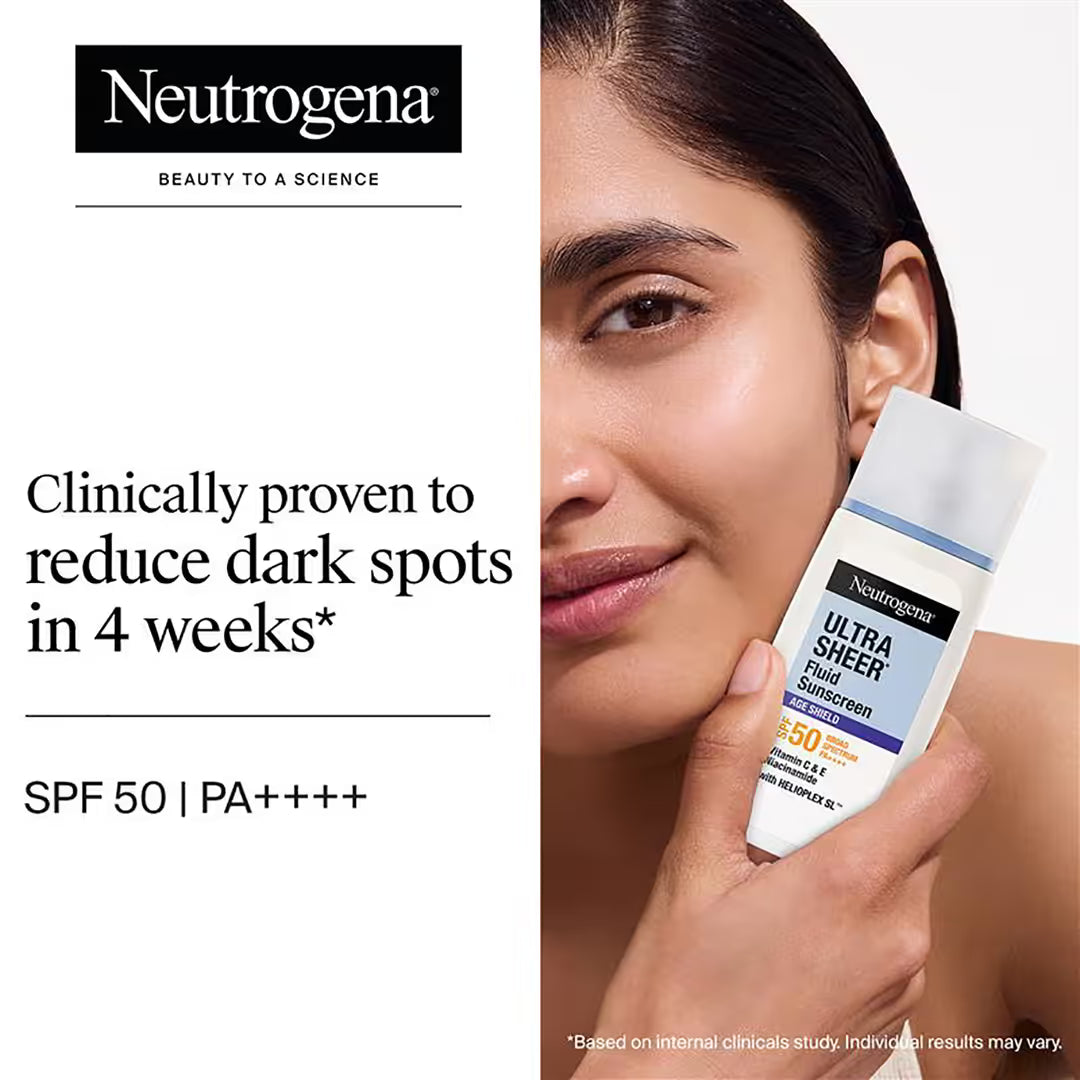 Neutrogena Ultra Sheer Fluid Sunscreen Age Shield SPF50 -40ml