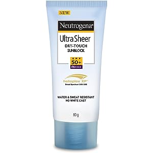 Neutrogena Ultrasheer SPF50+ PA++++ Ultra Light Moisturizing Face Sunscreen Oily & Sensitive Skin (80g)