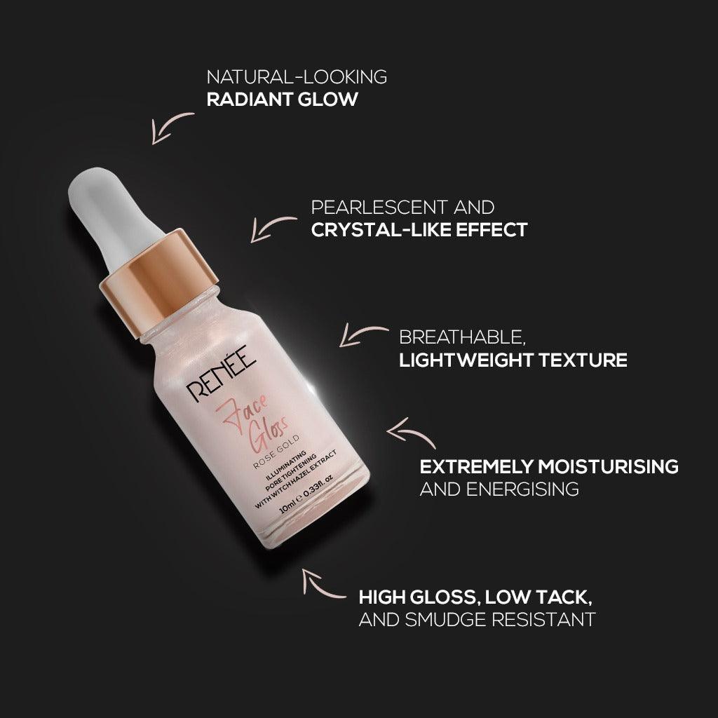 RENEE Face Gloss with Hyaluronic Acid, 10ml