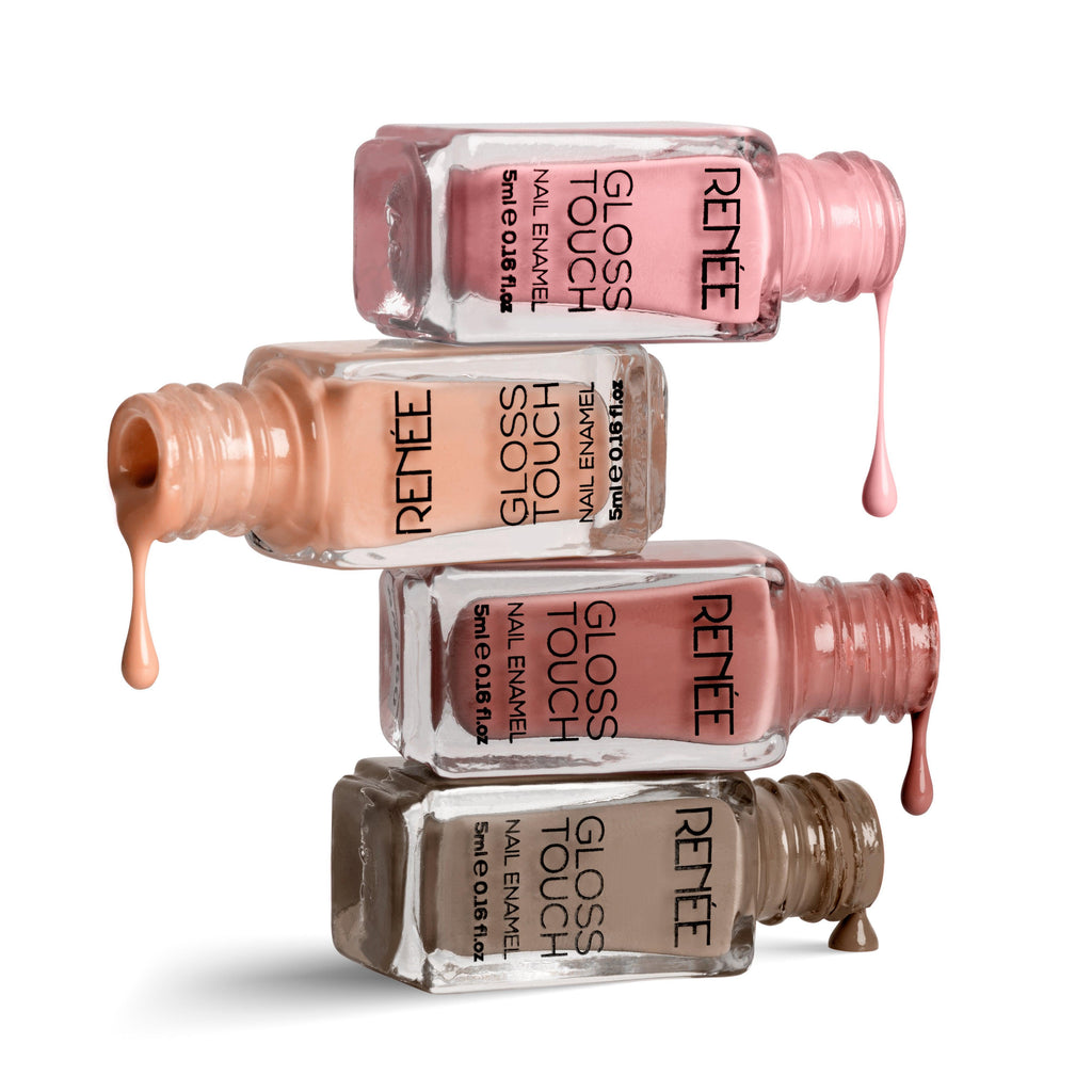 RENEE Gloss Touch Set of 4 Nail Enamels, 5 ml each