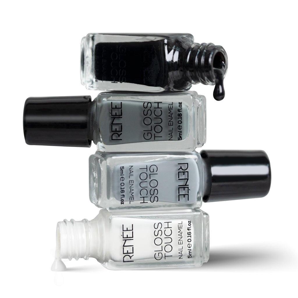 RENEE Gloss Touch Set of 4 Nail Enamels, 5 ml each