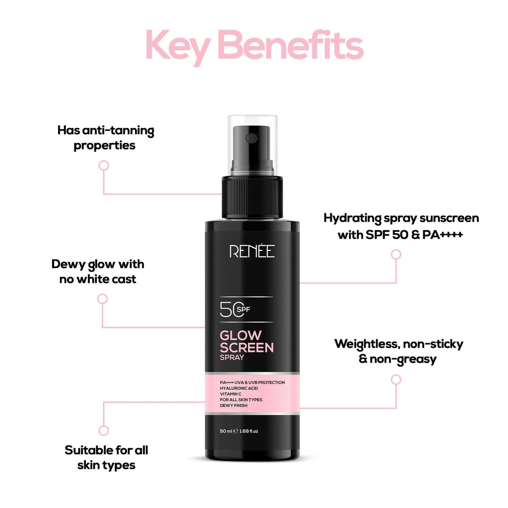 RENEE Glowscreen SPF 50 Sunscreen Spray, 50 ml