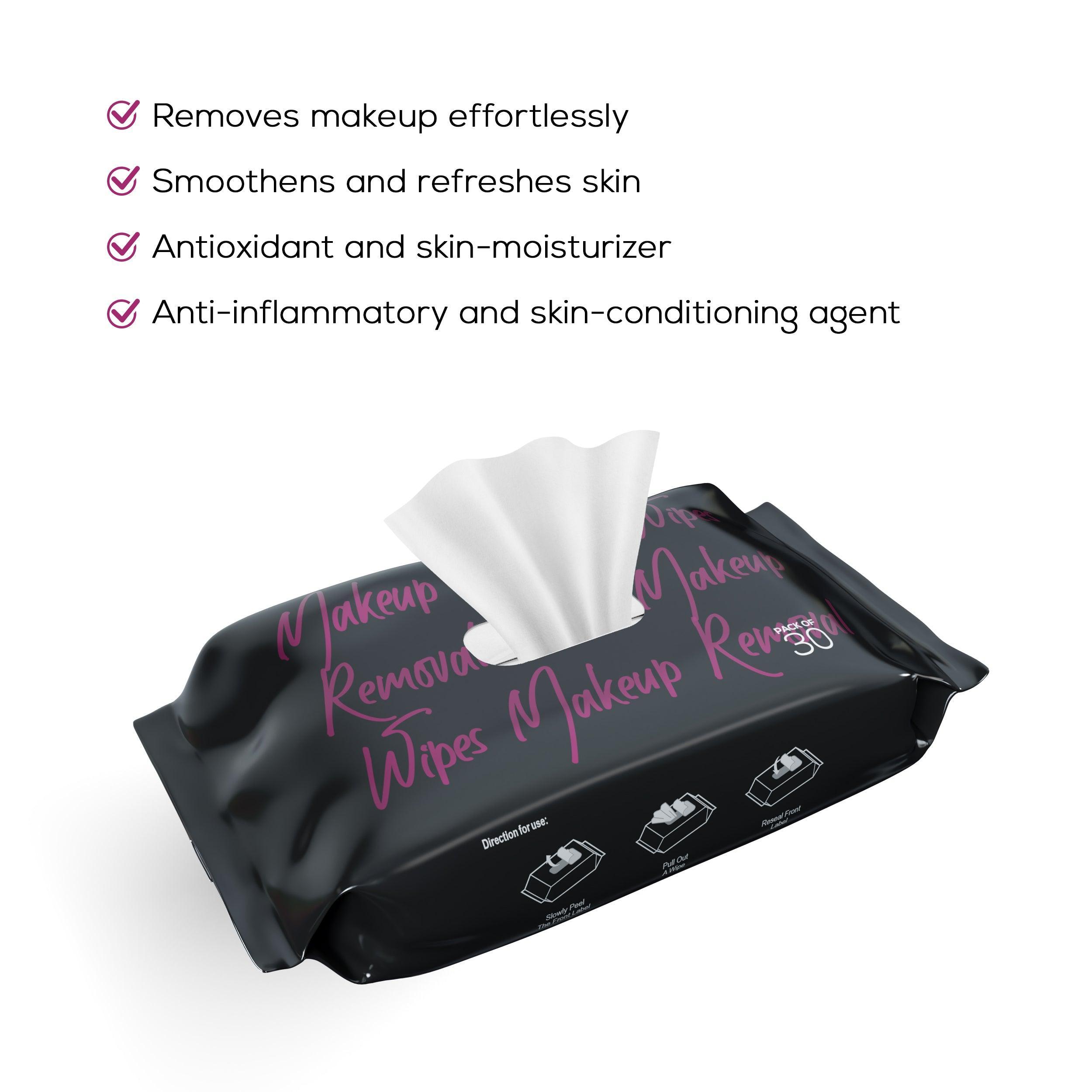 RENEE Makeup Removal Wipes, Pack of 30