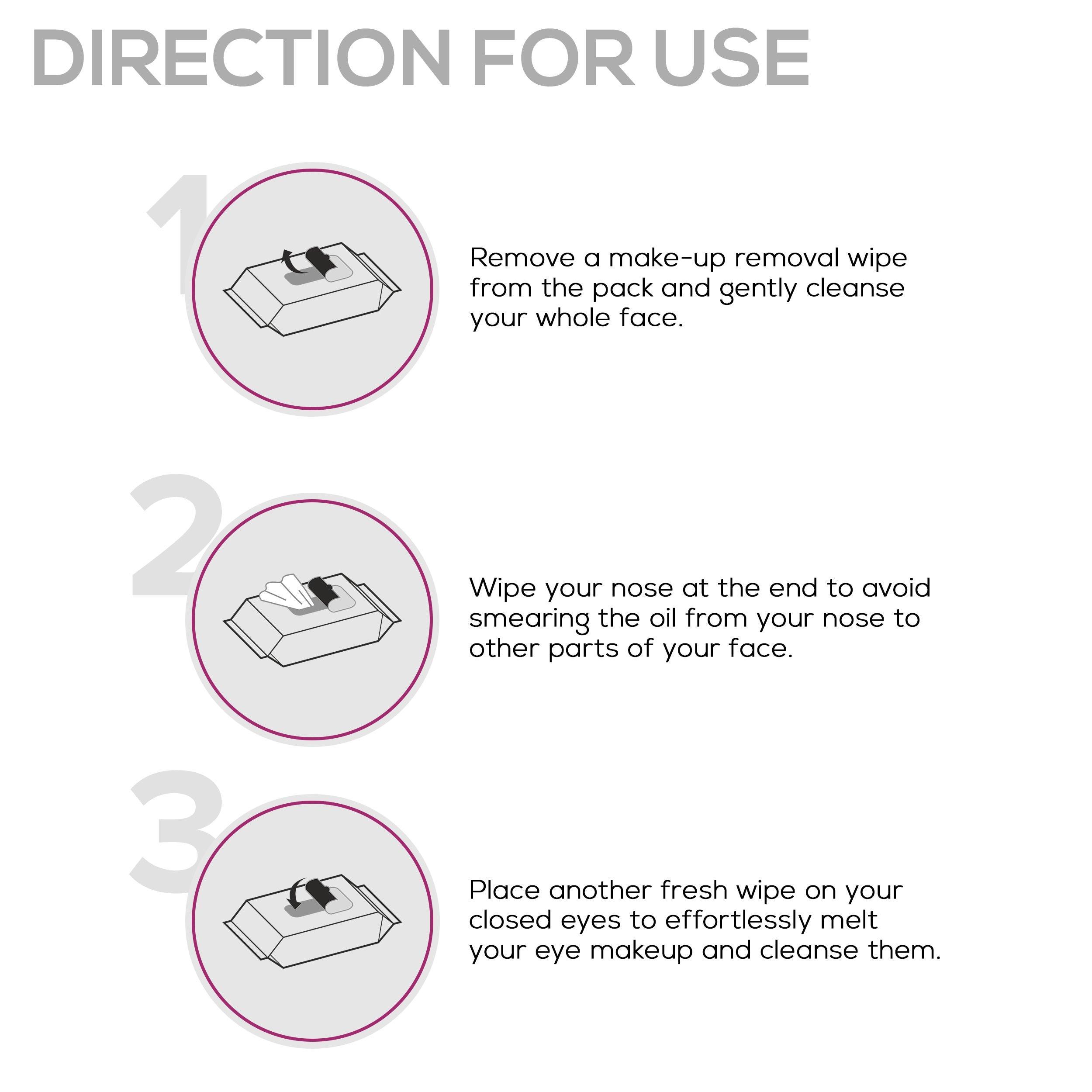 RENEE Makeup Removal Wipes, Pack of 30