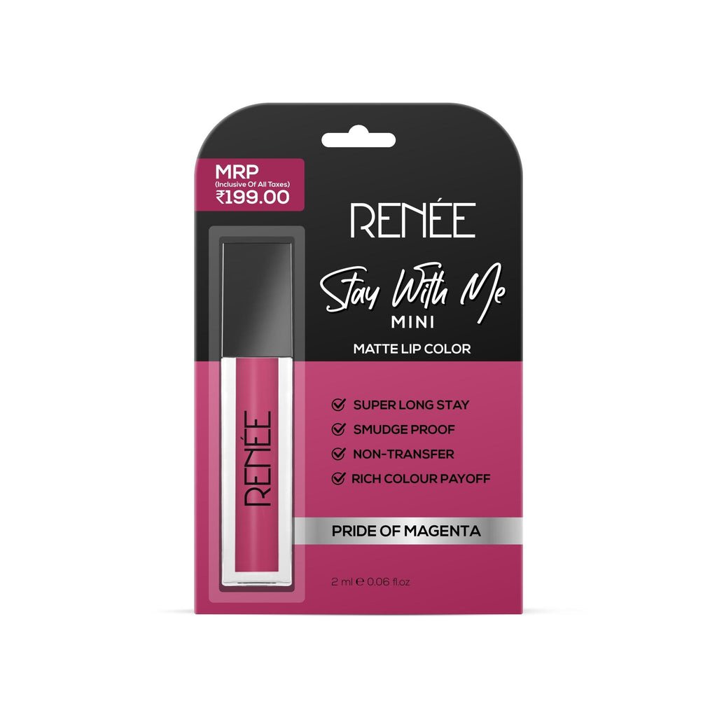 RENEE Stay With Me Mini Matte Lip Color, 2 ml