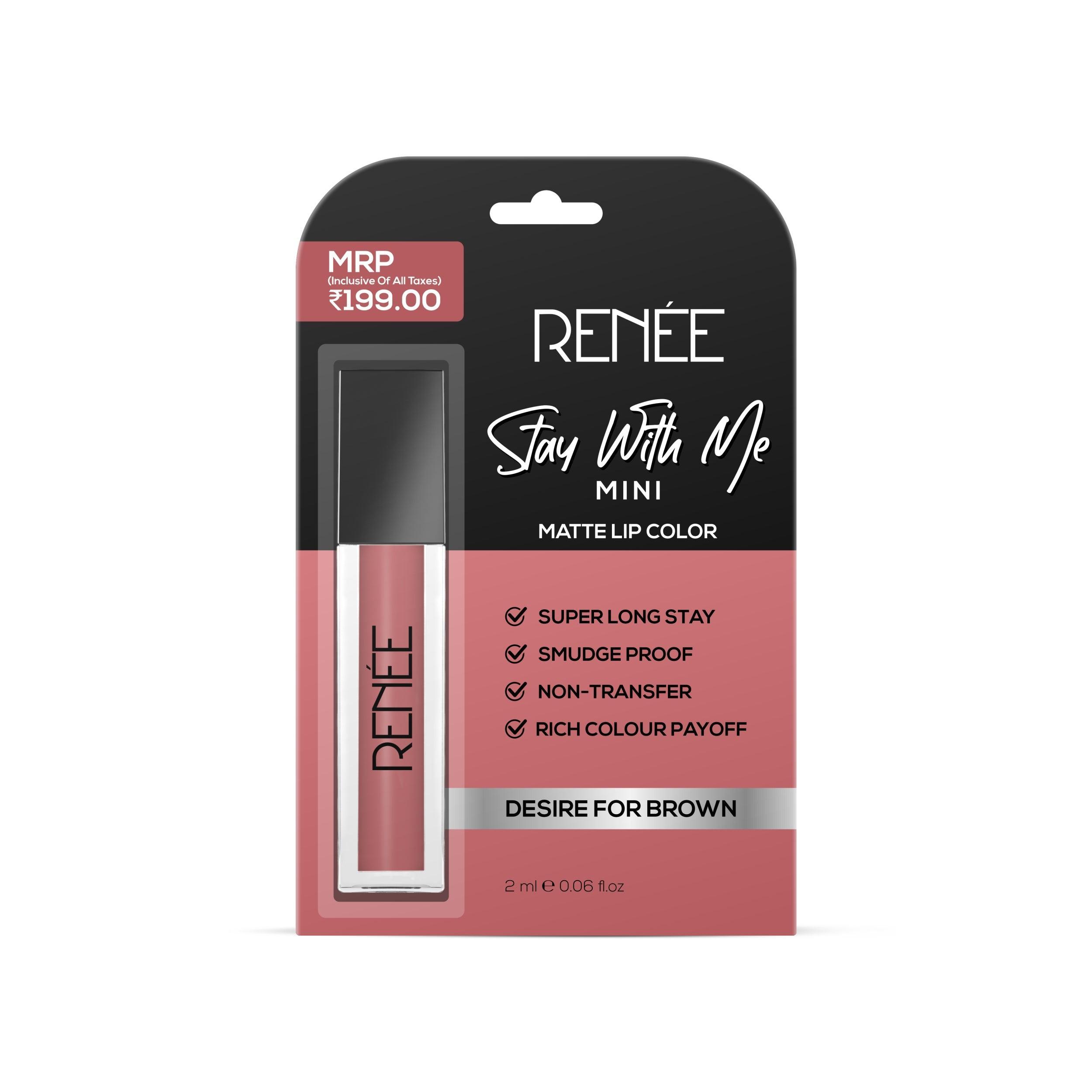 RENEE Stay With Me Mini Matte Lip Color, 2 ml
