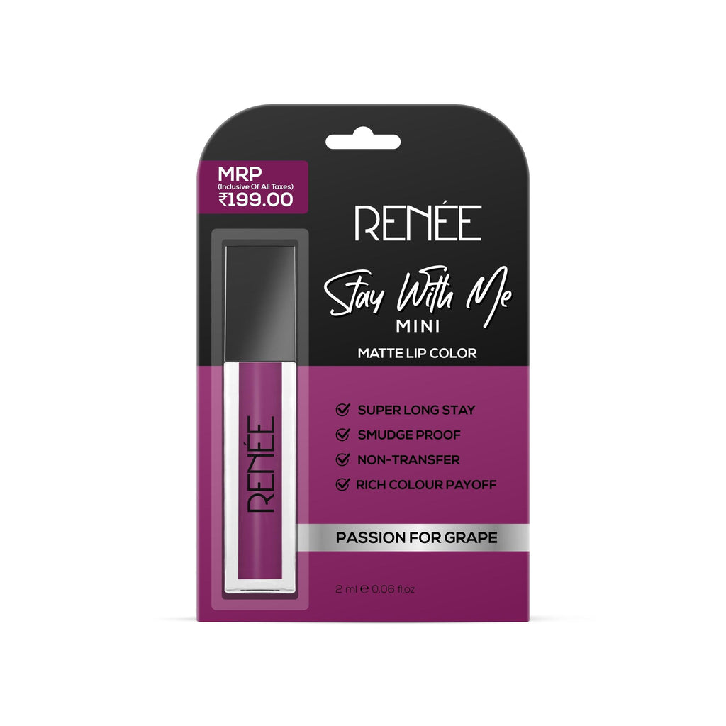 RENEE Stay With Me Mini Matte Lip Color, 2 ml