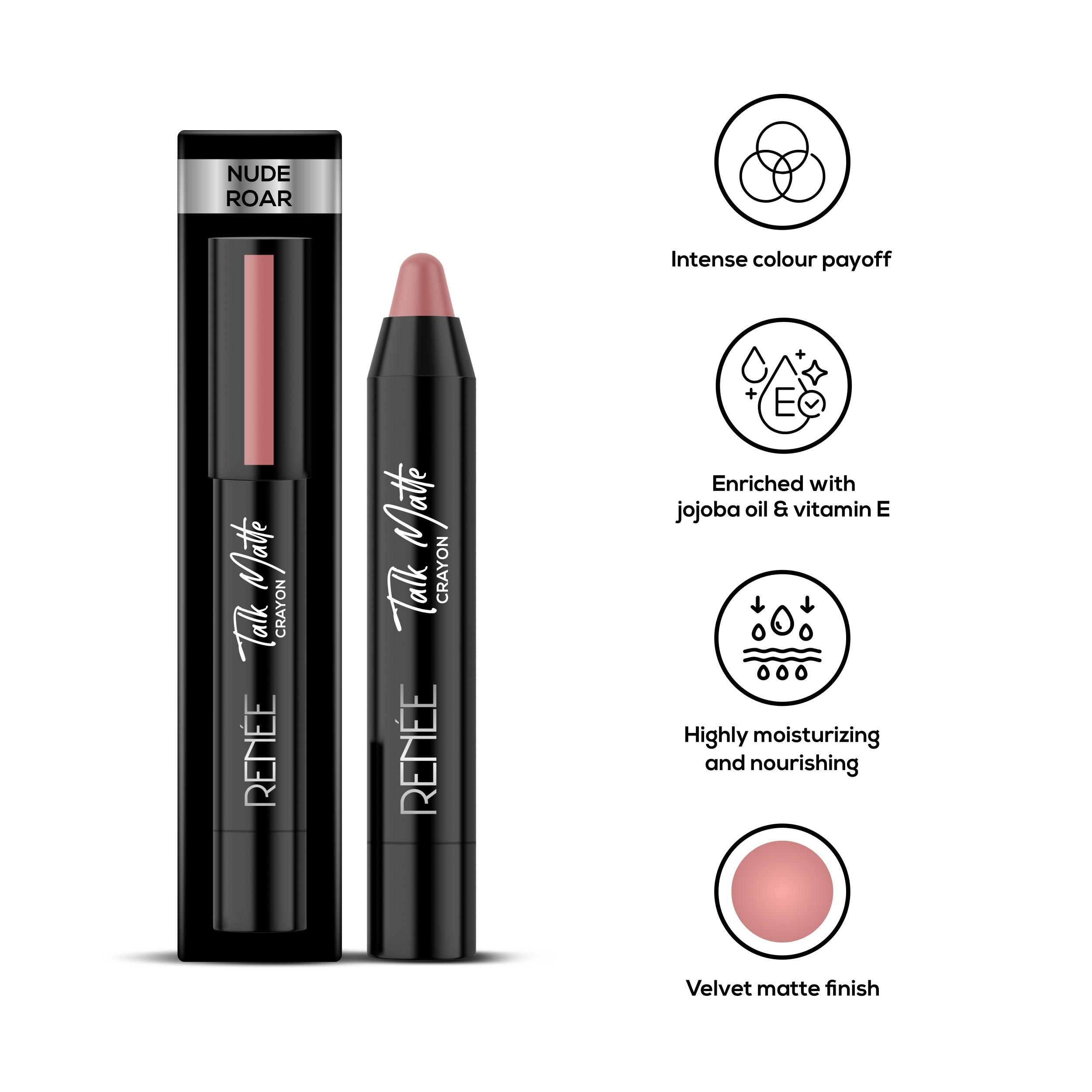 RENEE Talk Matte Crayon Lipstick, 4.5 g