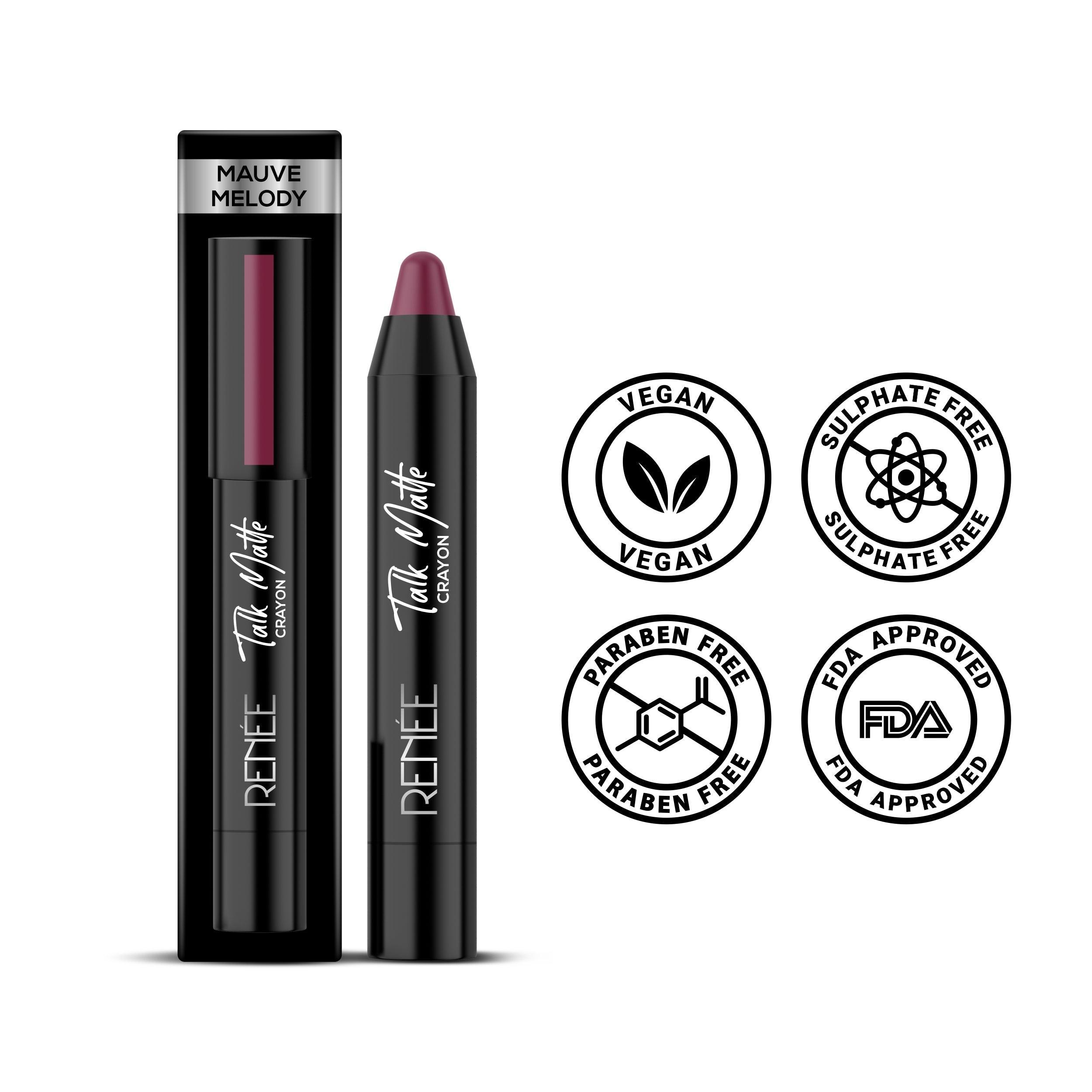 RENEE Talk Matte Crayon Lipstick, 4.5 g