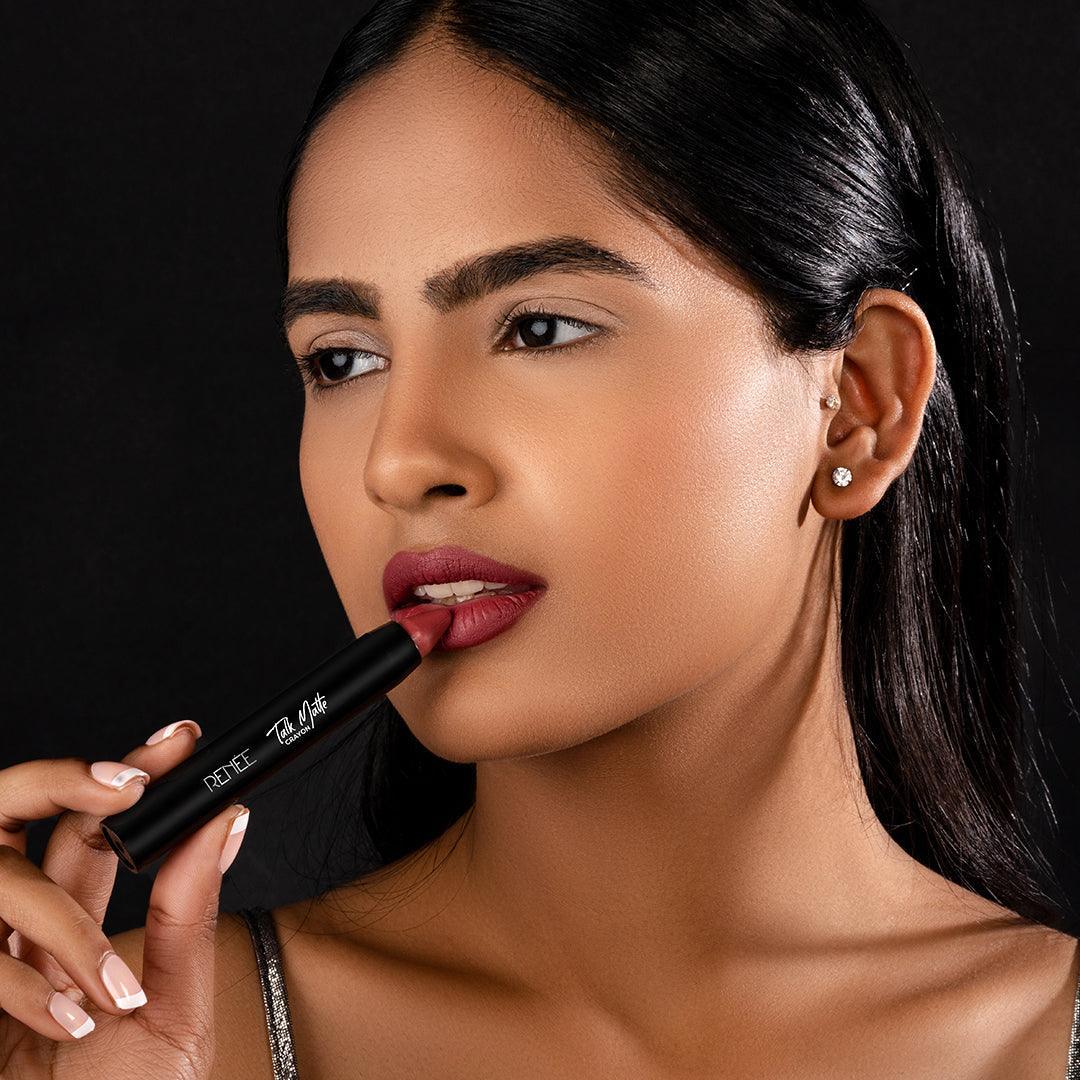 RENEE Talk Matte Crayon Lipstick, 4.5 g