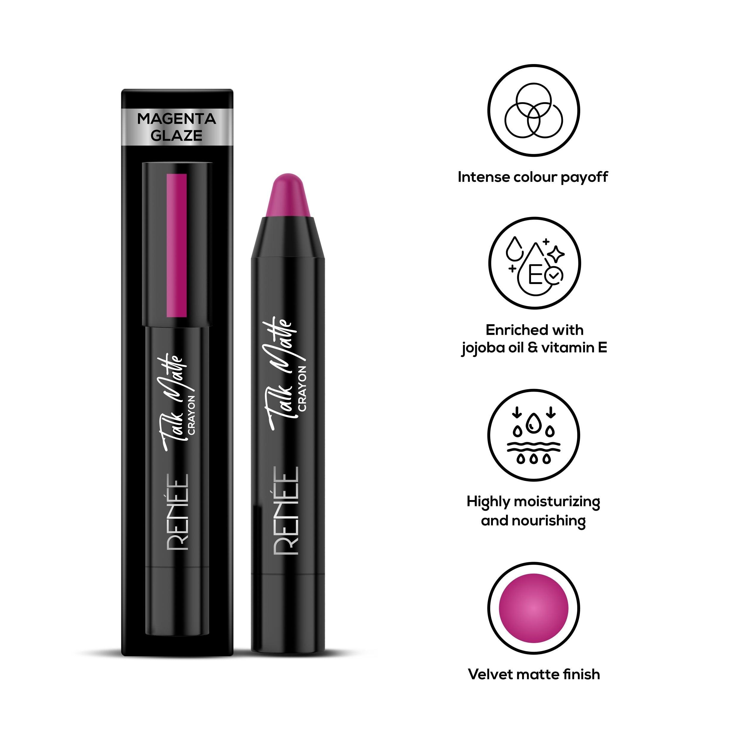 RENEE Talk Matte Crayon Lipstick, 4.5 g