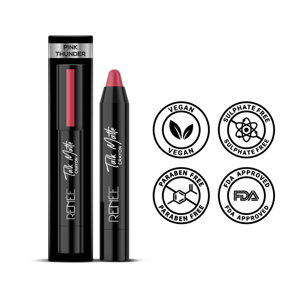 RENEE Talk Matte Crayon Lipstick, 4.5 g