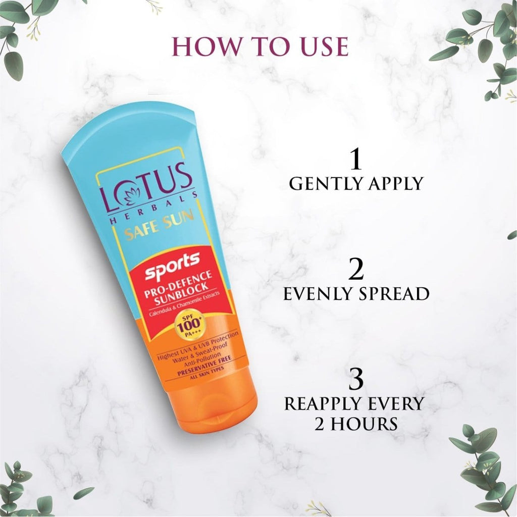 Lotus Safe Sun Sports Pro-Defence Sunblock SPF 100+ PA+++