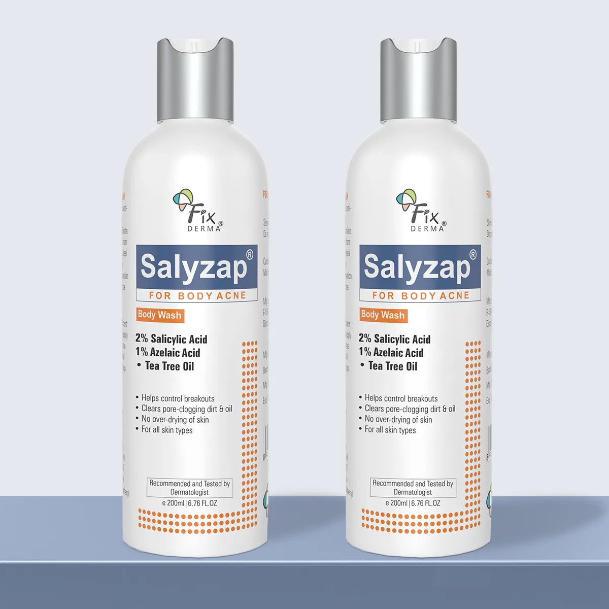 Fixderma Salyzap Body Wash 200ml Pack of 2
