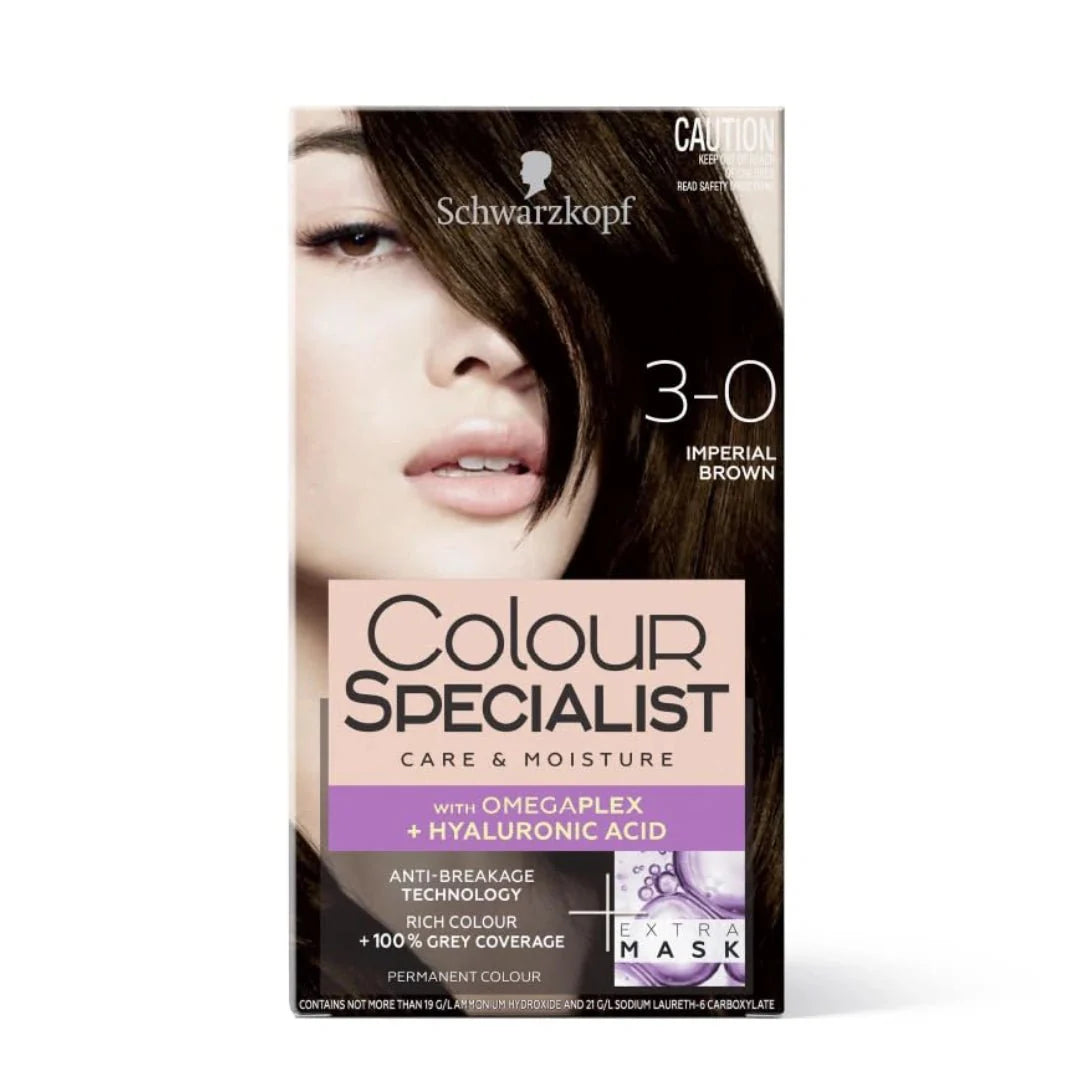 Schwarzkopf Colour Specialist Permanent Hair Colour - 3.0 Imperial Brown (165ml)