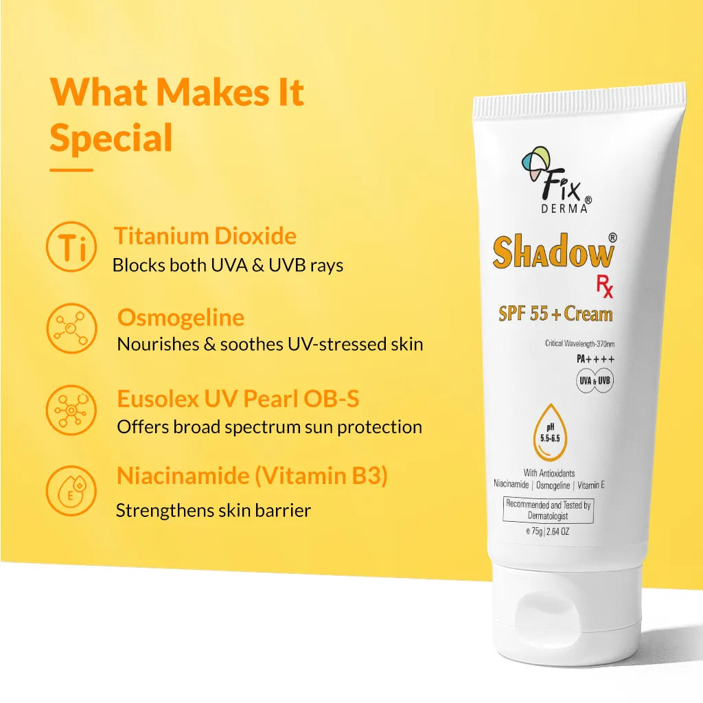 Fixderma Shadow Rx SPF 55+ Cream