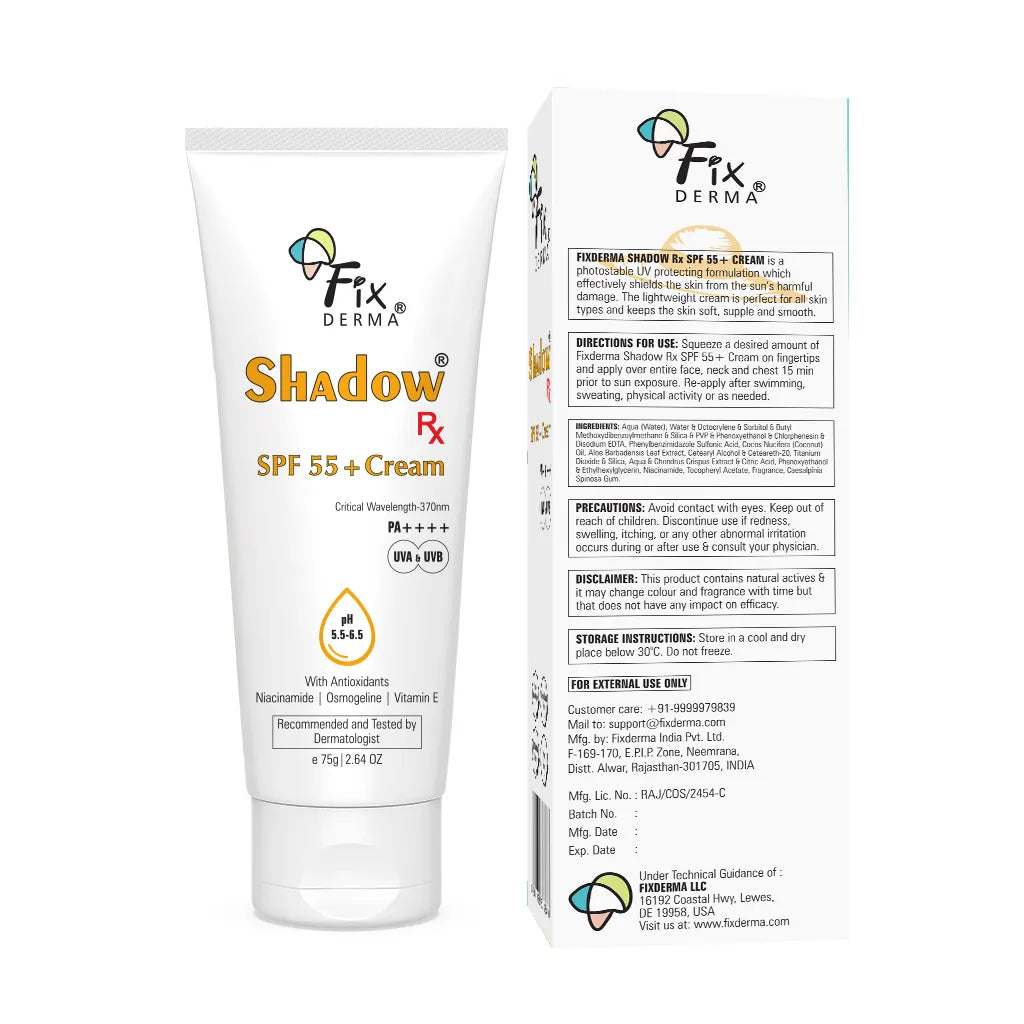 Fixderma Shadow Rx SPF 55+ Cream