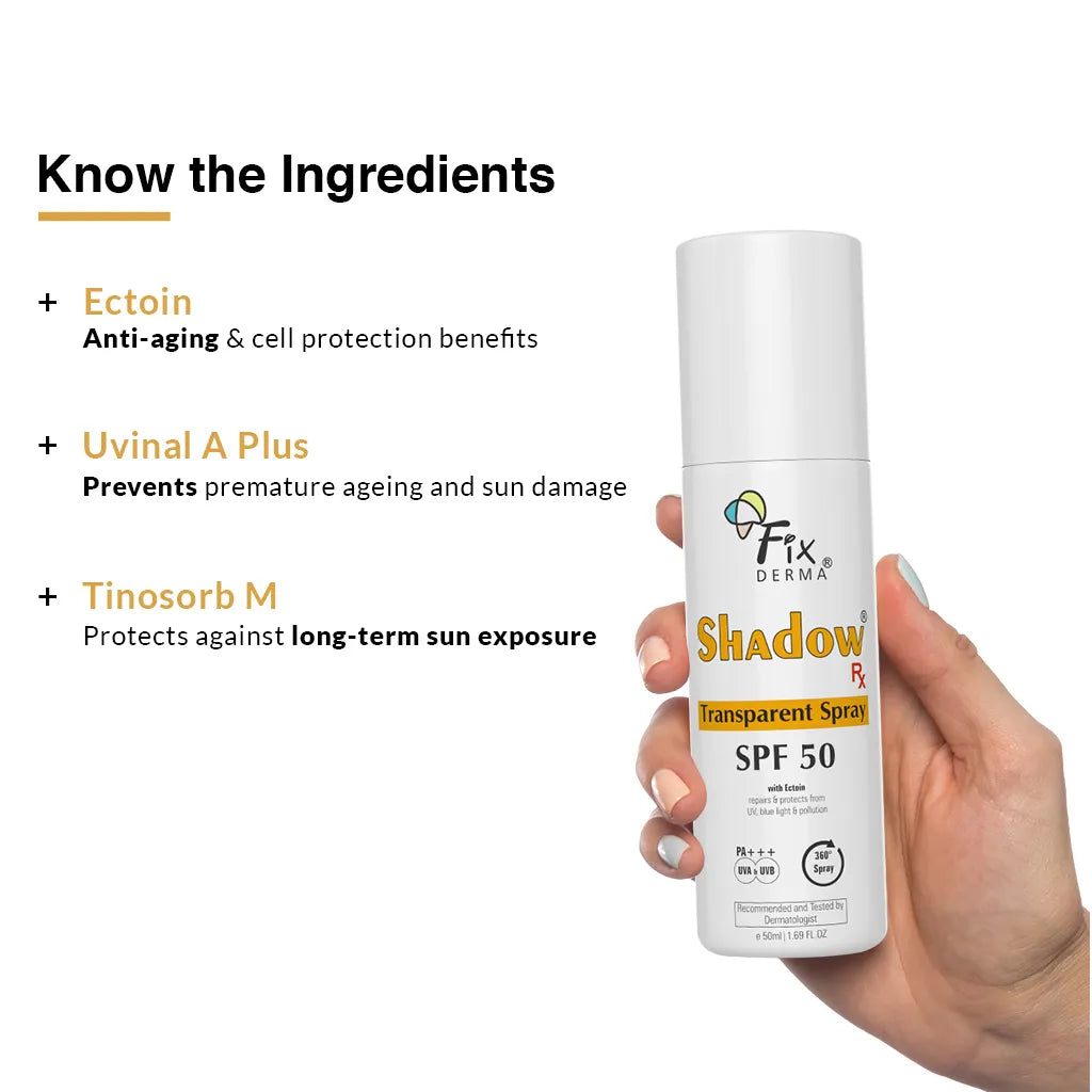 Fixderma Shadow Rx Transparent Spray SPF 50