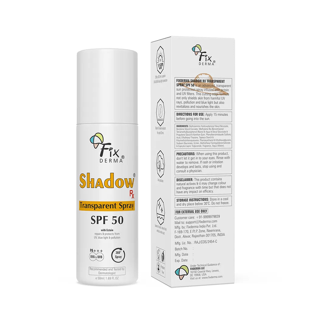 Fixderma Shadow Rx Transparent Spray SPF 50