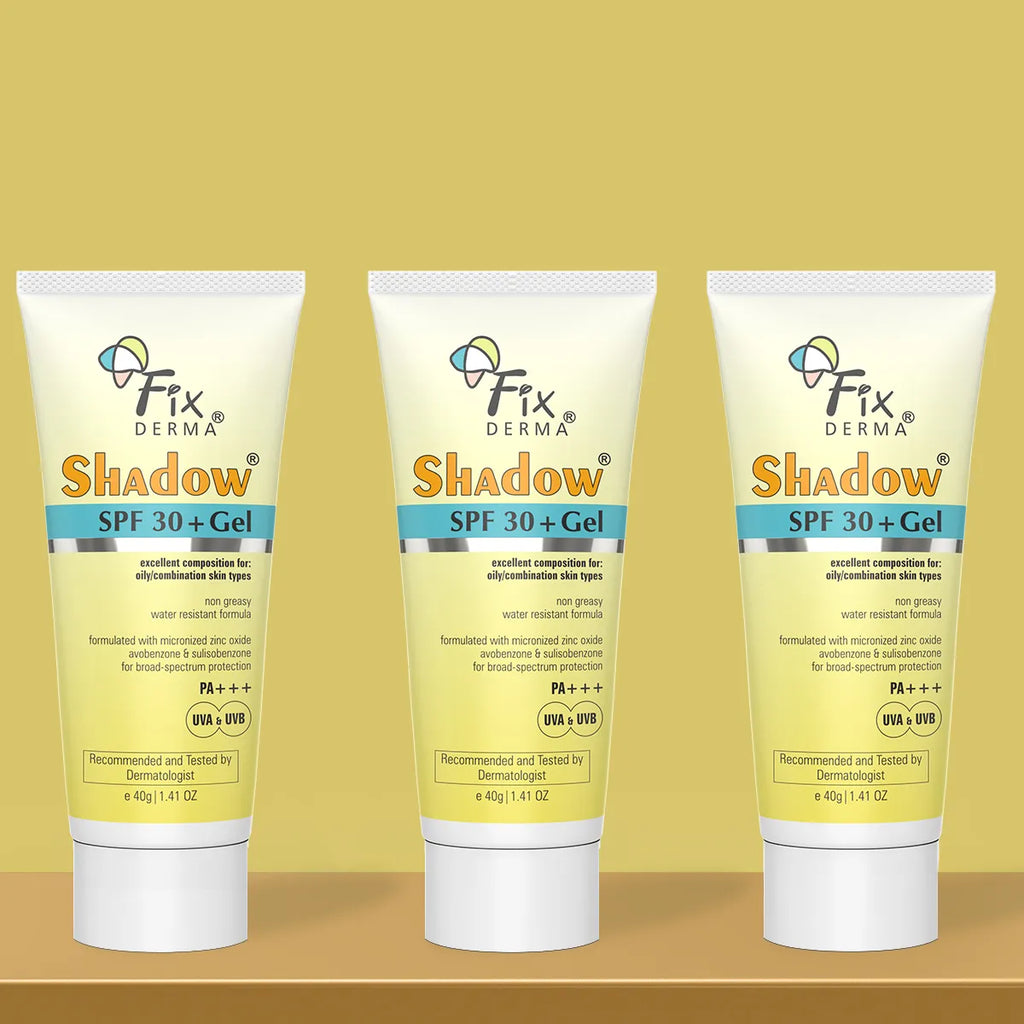 Fixderma Shadow SPF 30+ Gel - 40g Pack of 3