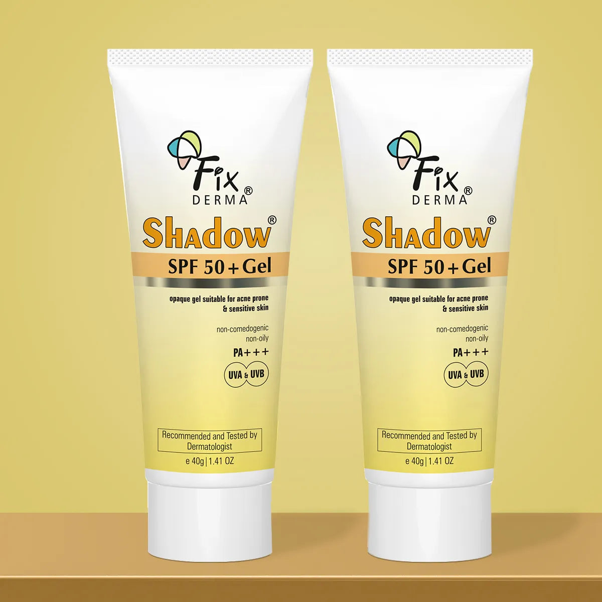 Fixderma Shadow SPF 50+ Gel Sunscreen 40g Pack of 2