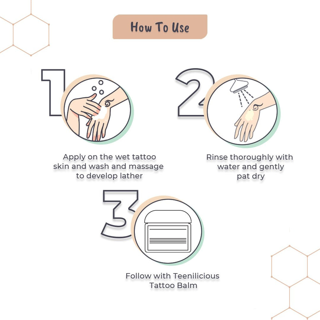 Fixderma Teenilicious Tattoo Wash - Gentle Tattoo Wash For All Types Of Tattoo