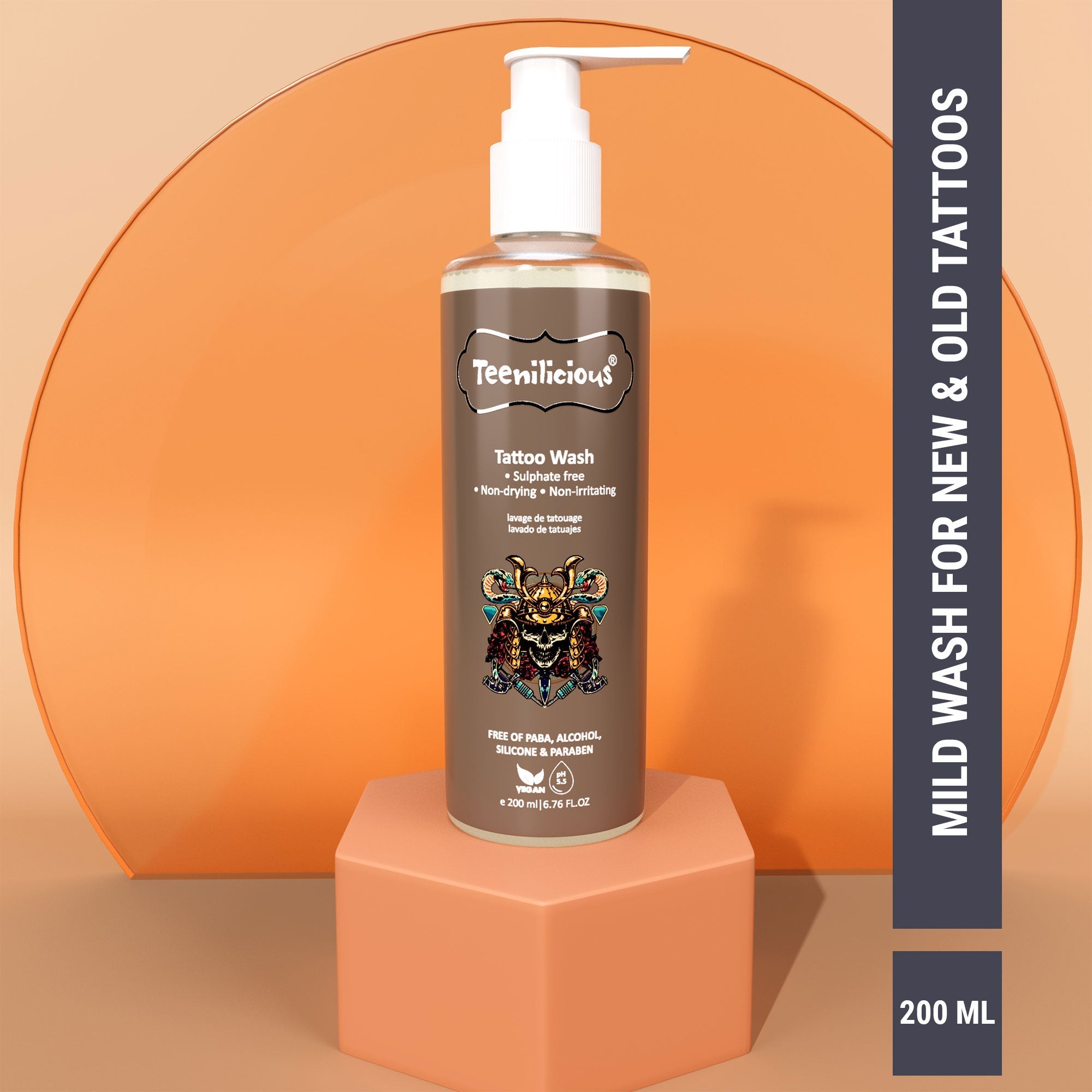 Fixderma Teenilicious Tattoo Wash - Gentle Tattoo Wash For All Types Of Tattoo