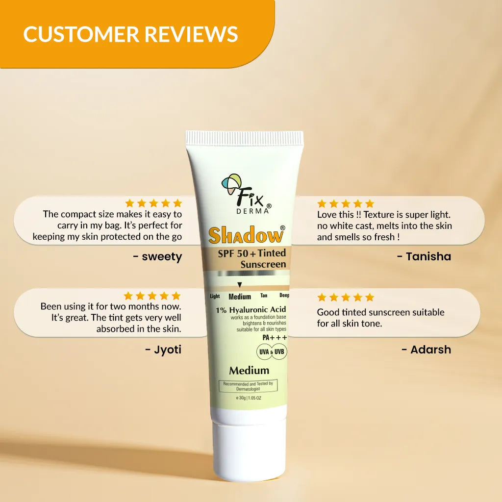 Fixderma Shadow SPF 50+ Tinted Sunscreen