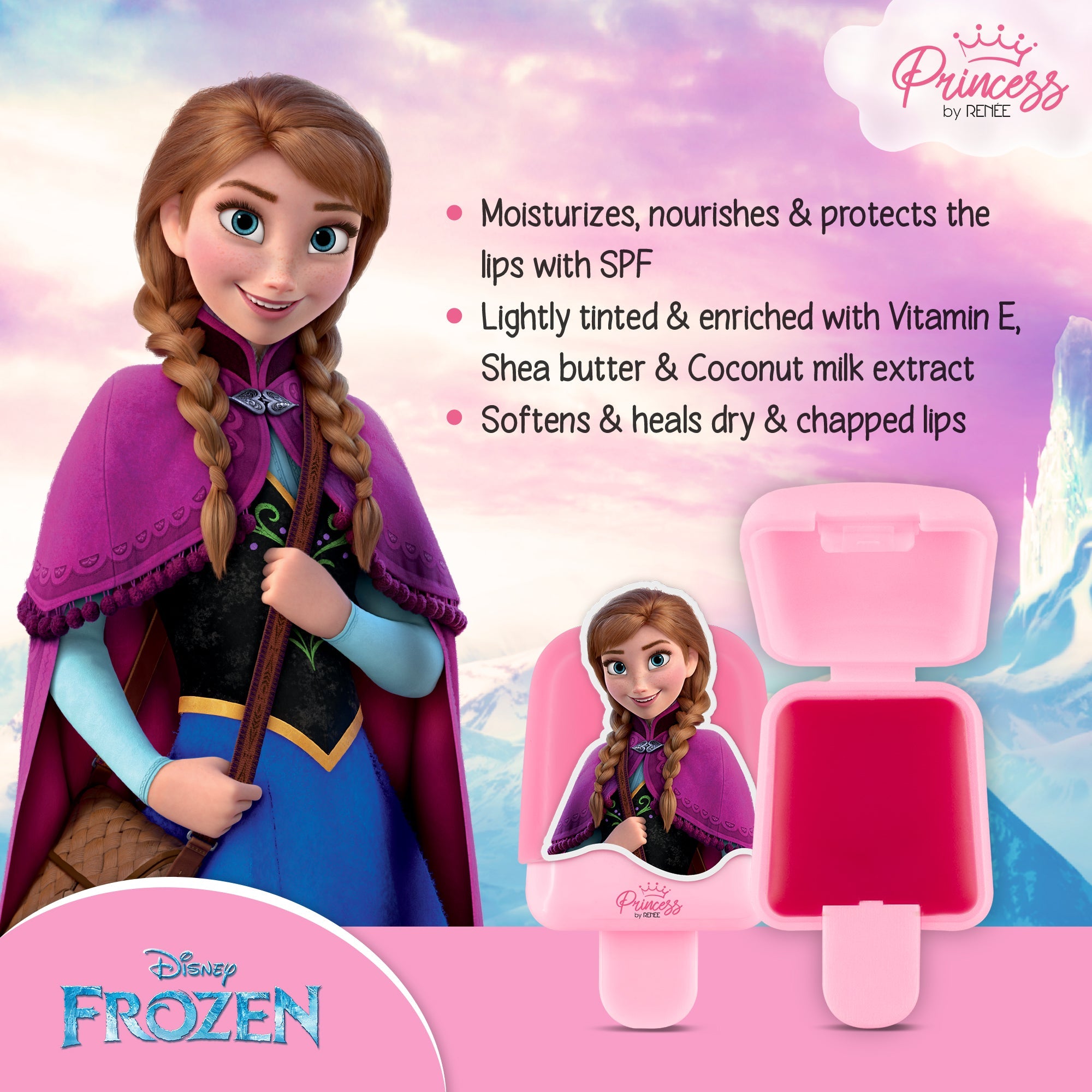 Princess by RENEE Tips & Tint Beauty Gift Set, Pack of 3