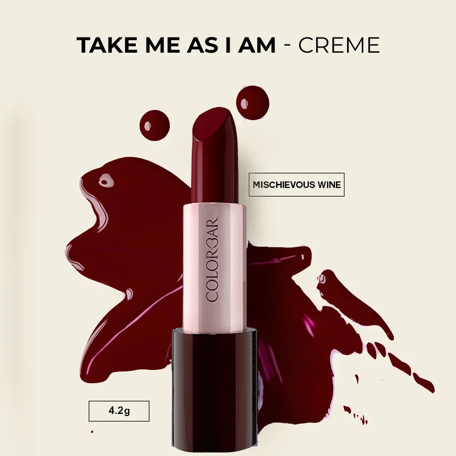 Colorbar TAKE ME AS I AM VEGAN CRÈME  LIPSTICK